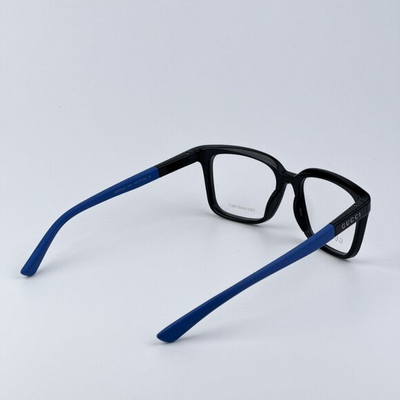 Gucci GG1738O 004 BRAND NEW Eyeglasses Black Blue Unisex Square - Picture 6 of 10
